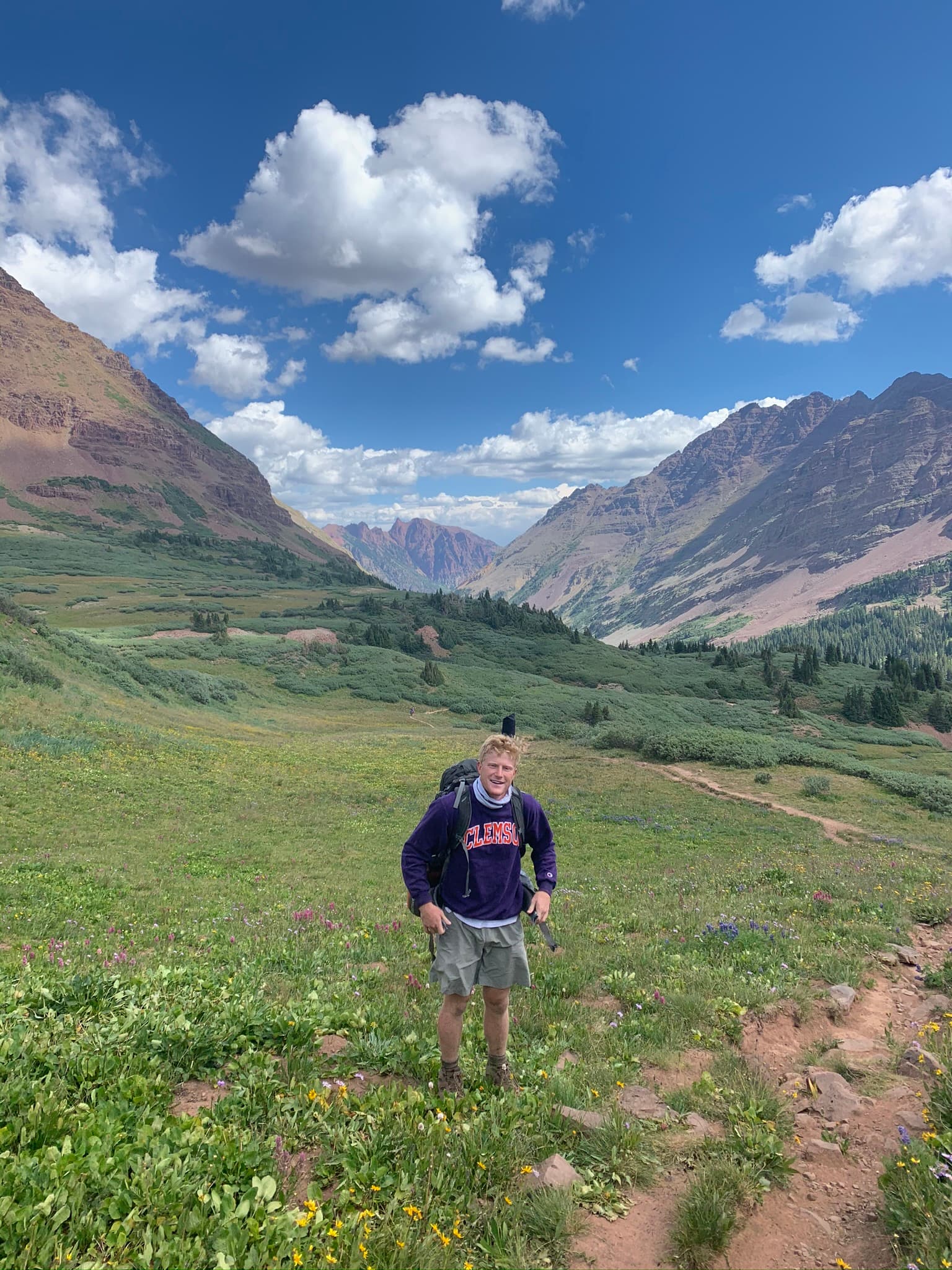 Matt on the Four Pass Loop